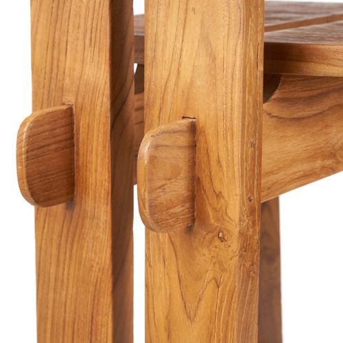 Tabouret De Bar En Bois De Teck