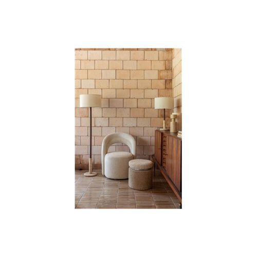 Fauteuil Design En Tissu Blanc