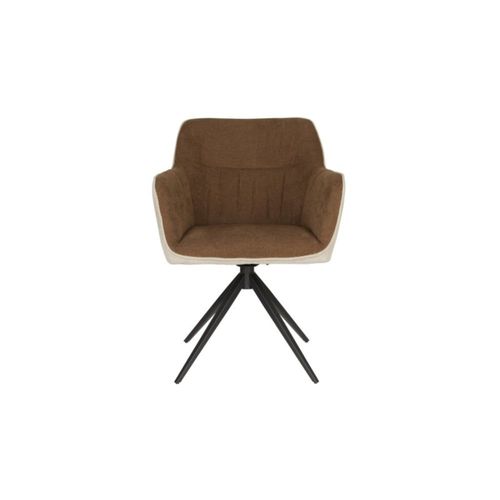 Fauteuil Design En Polyester Marron