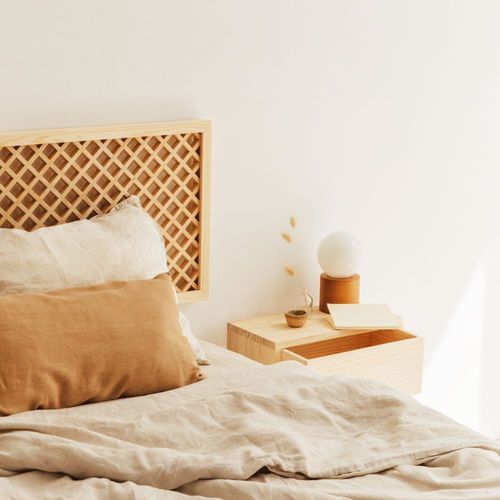 Tête De Lit En Pin Massif Naturel 150 Cm Verni