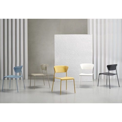 Chaise De Salle À Manger En Plastique Bleu