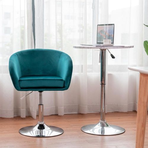 Chaise De Coiffeuse Verte Moderne Réglable En Hauteur 13cm
