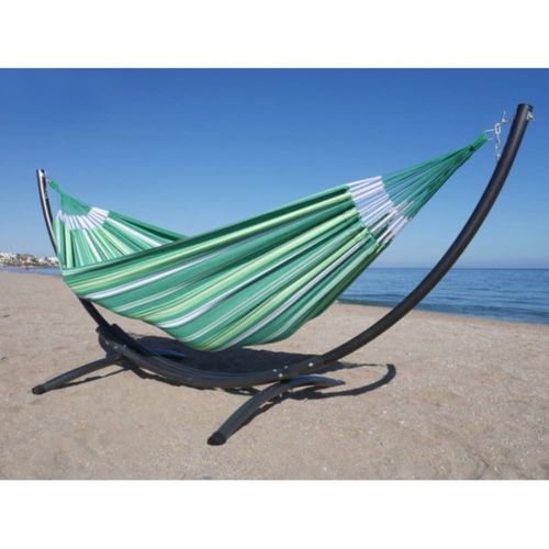 Hamac Xxl En Coton Multicolore Et Support En Métal