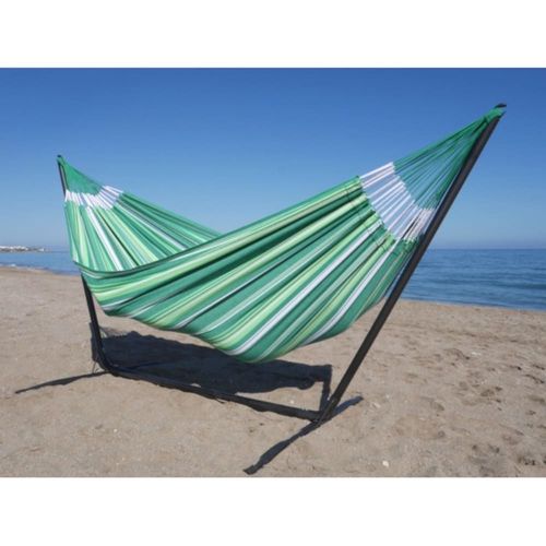 Hamac Xxl En Coton Multicolore Et Support En Métal