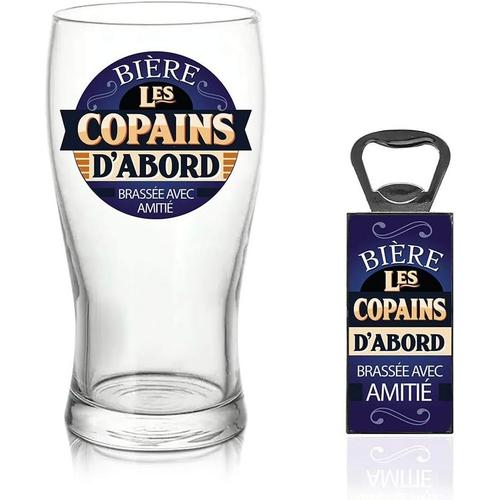 Stc Coffret Verre À Bière Copains