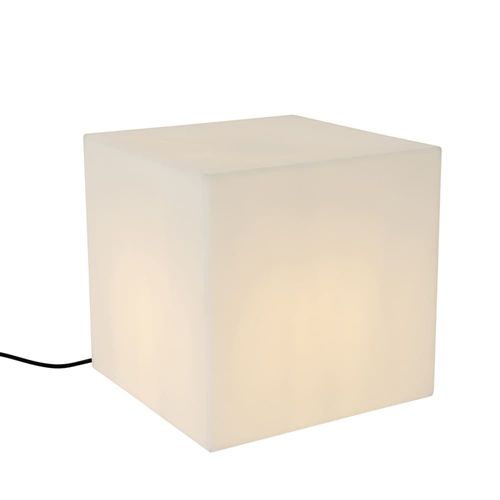 Lampadaire Extérieure Blanche 38 Cm Carrée Ip44