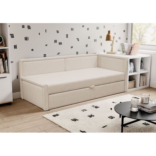 Lit Gigogne Pour Adolescent, Deux Places, Beige Clair
