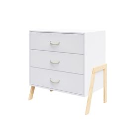 Commode À Langer 3 Tiroirs - Table À Langer Amovible Et Matelas