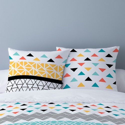Parure De Couette 100% Coton 57 Fils Imprimée 240x220 2 Taies