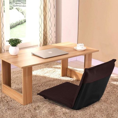Chaise De Sol Pliante Avec 6 Positions Réglables Marron 97x47x8cm