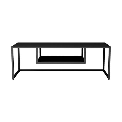 Meuble Tv Industriel Intemporel Noire 120 X 40 X 40 Cm