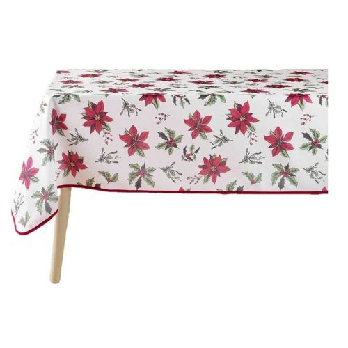 Nappe Rectangle Antitache Blanche L. 150 X L. 240 Cm