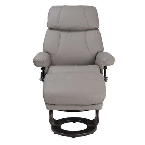 Fauteuil Relax Confortable En Cuir Gris