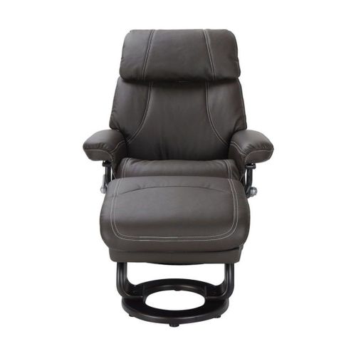 Fauteuil Relax Confortable En Cuir Marron