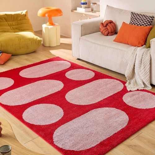Tapis Vintage À Motif Rond - 80x140cm