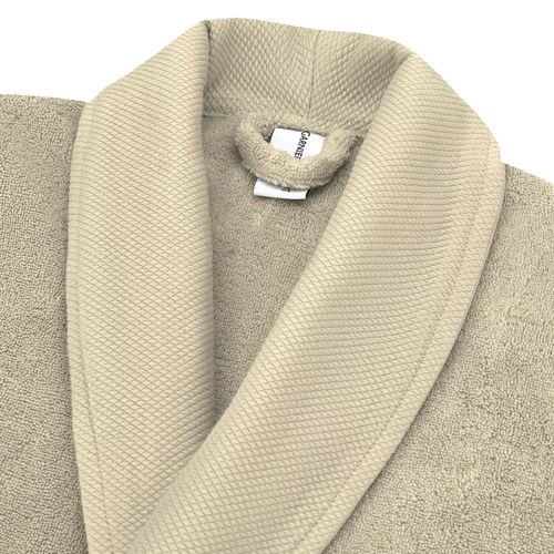 Peignoir Pur Coton Beige Taille M