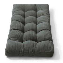 Matelas futon 90x190 cm gris foncé