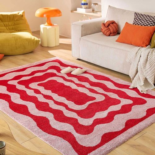 Tapis Vintage À Motif Festonné - 120x160cm