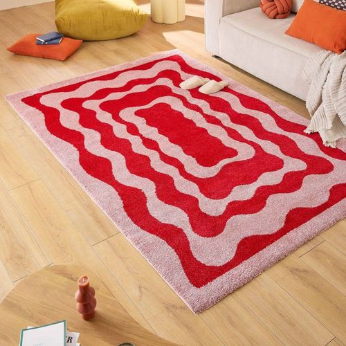 Tapis Vintage À Motif Festonné - 200x280cm