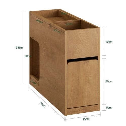 Bout De Canapé Effet Bois Avec 1 Plateau Amovible