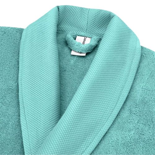 Peignoir Pur Coton Bleu Taille M