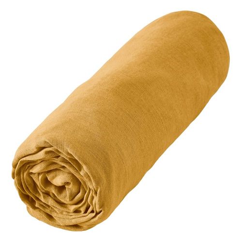 Drap Housse Lin Français Unie 160x200 Cm
