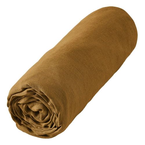 Drap Housse Lin Français Unie 140x190 Cm