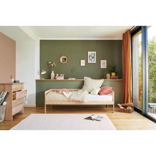 Lit En Bois Massif Coloris Naturel 90x190 Cm