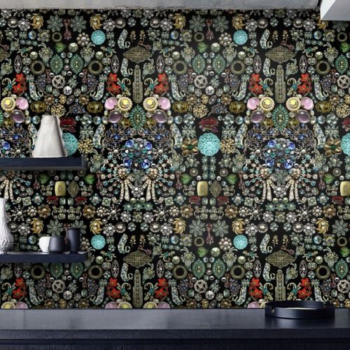 Papier Peint Bijoux,papier écologique fin,200x280cm,8 feuilles