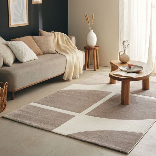 Tapis Contemporain À Motif Géométrique - 120x160cm