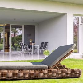 Bain De Soleil Marron L205 X P76 X H25 Cm