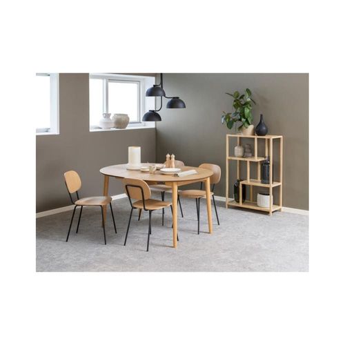 Table Ronde Extensible En Chêne Clair D115