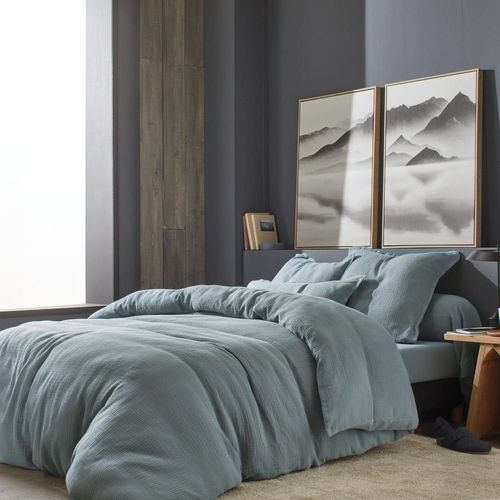 Taie D'oreiller En Gaze De Coton Brume 45 X 190 Cm