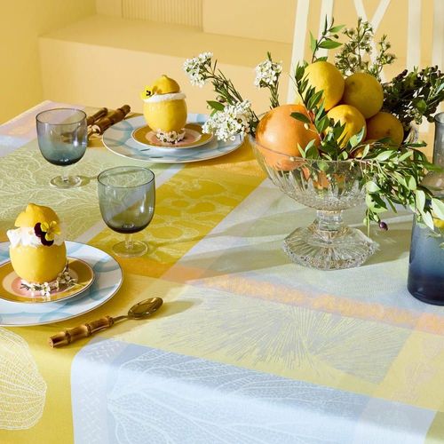Nappe Ronde Enduit Imperméable Pur Coton Diam. 175cm