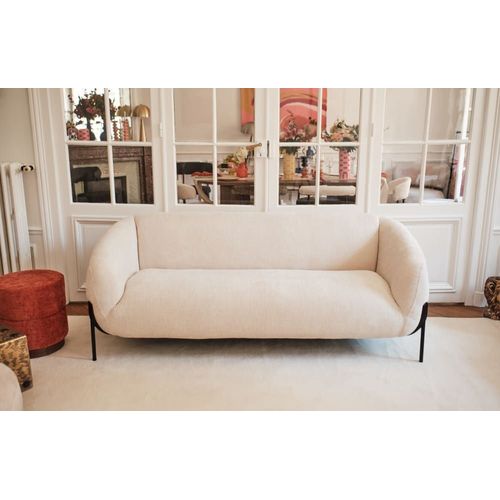Canapé Design Arrondi Tissu Chenille