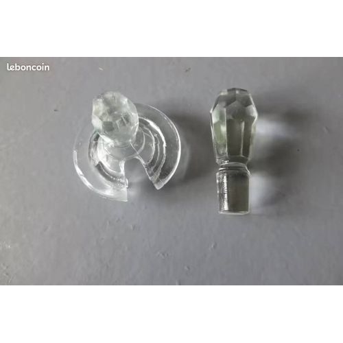 Lot 1 Bouchon En Verre, 1 Couvercle Moutarde