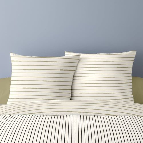 Parure De Couette 100% Coton Imprimée 240x220 2 Taies