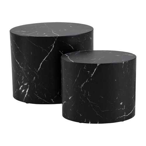 Table Basse Style Contemporain 48 Cm Noir