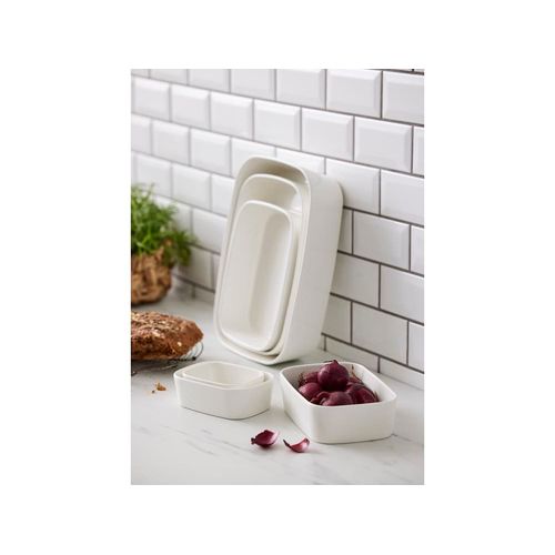 Plat À Four Individuel 12,5x9cm En Porcelaine Blanc
