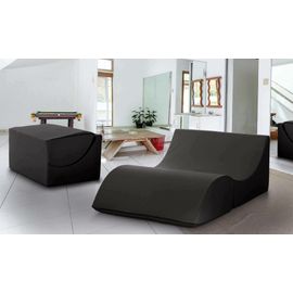 Lit Pliant En Simili Cuir Noir 100x200 Cm
