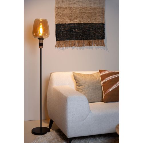 Lampadaire Verre Ambré 34 Cm
