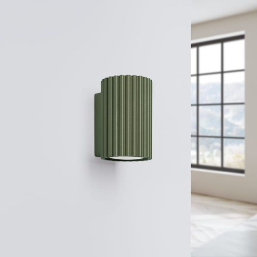 Applique Aluminium Vert H 10 Cm
