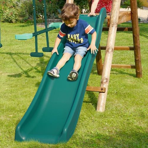 Toboggan En Plastique Vert Olive Double Vague