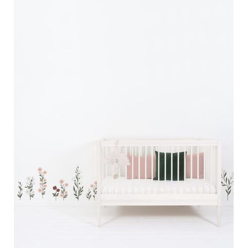 Stickers grandes fleurs des champs en vinyle mat 64 x 90 cm