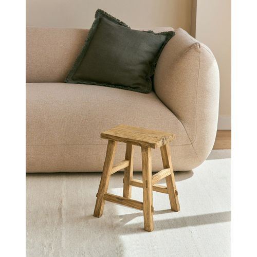 Tabouret Rustique En Bois 40 Cm