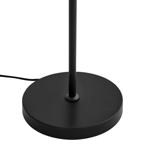 Lampadaire Art Déco Noir Avec Verre Fumé