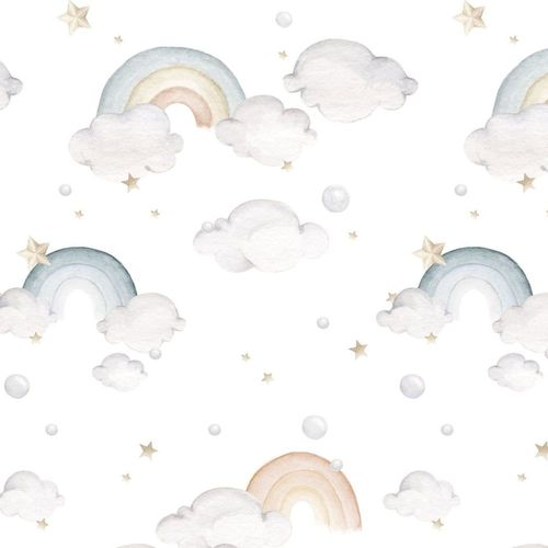 Papier peint enfant arc-en-ciel 50x280cm