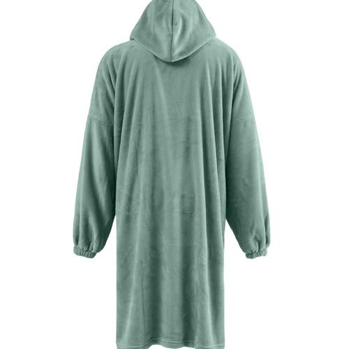 Poncho Polaire À Capuche Doux & Chaud Lichen Taille Unique