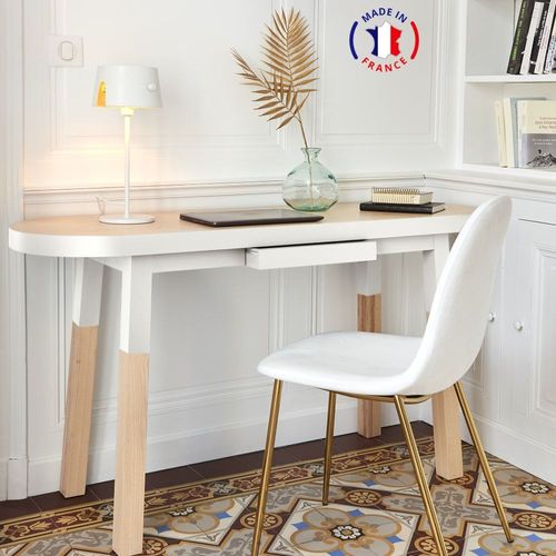 Bureau Console 140 Cm, 100% Frêne Massif