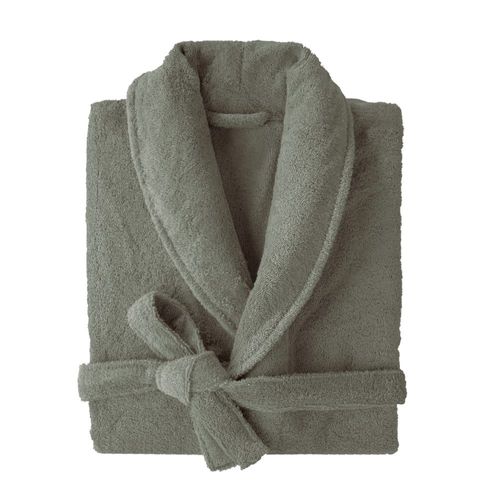 Peignoir Col Châle En Coton Bio Taille Xl Sauge